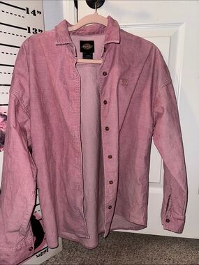 Dickies Pink Corduroy Button-Up Jacket